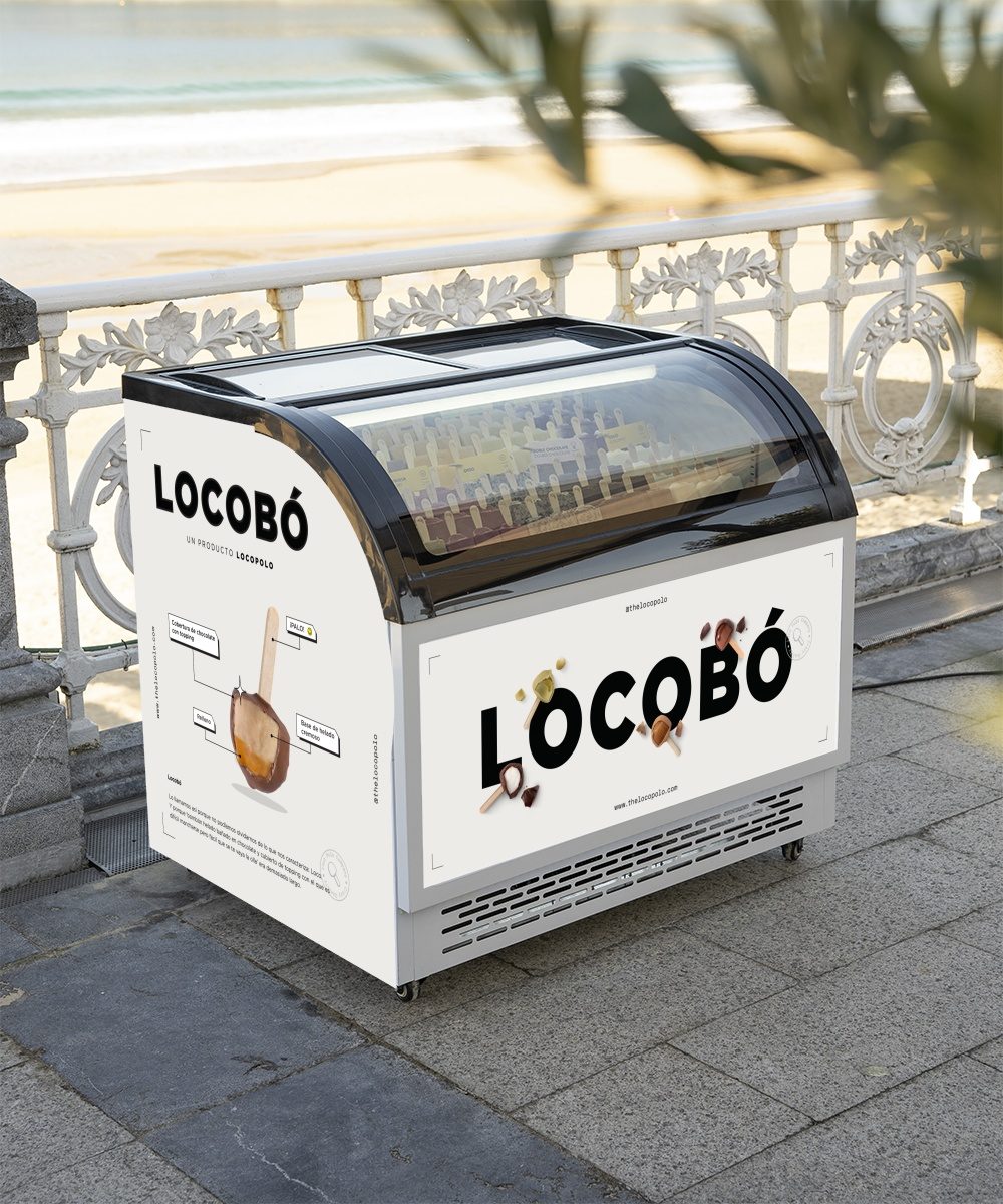 Mini corner — Compact branded freezer, for continuous service in small spaces.